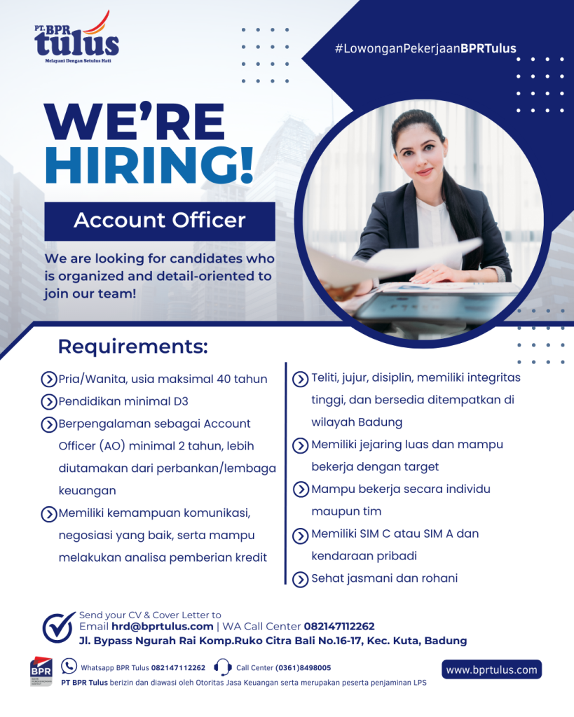 Loker Account Office BPR Tulus